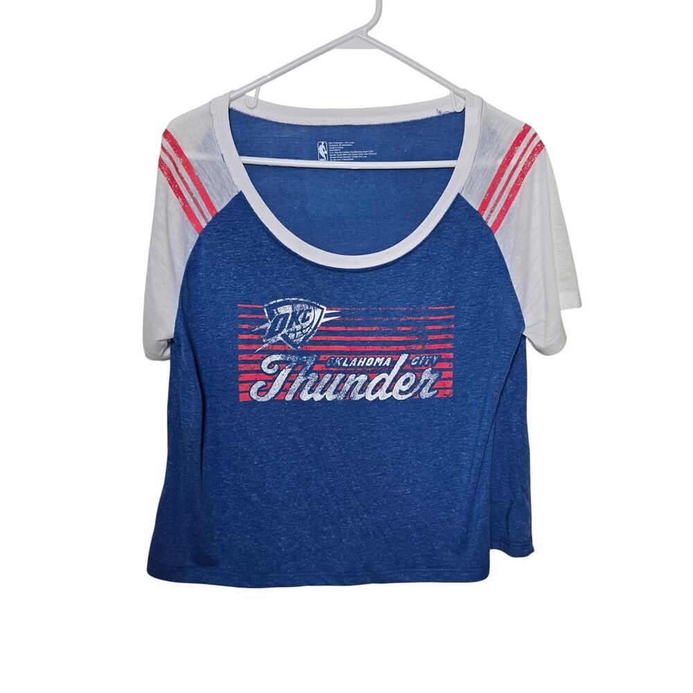 Womens OKC Thunder Scoop Neck Tee Size Large Oklahoma City Thunder NBA